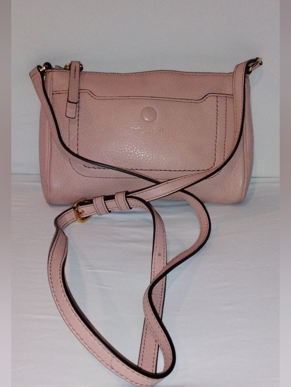 Marc Jacobs Pale Pink Leather Crossbody Bag